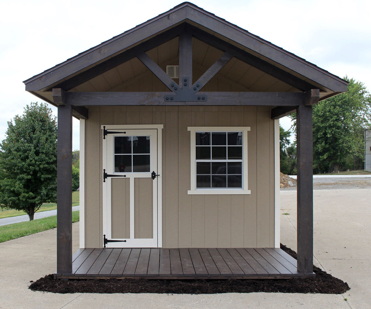 Woodsman Shed/Playhouse with Covered Deck and loft