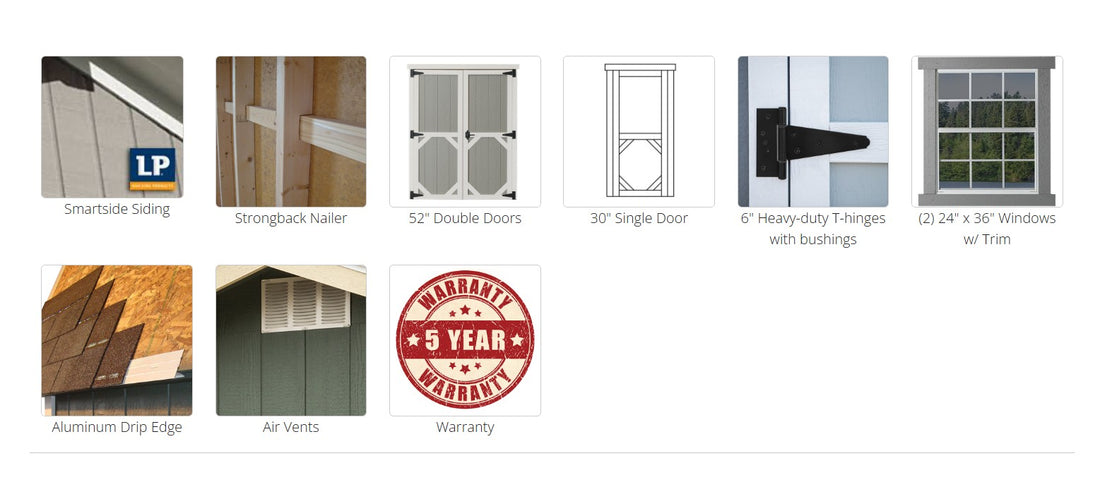 Woodsman Shed with Covered Deck and loft