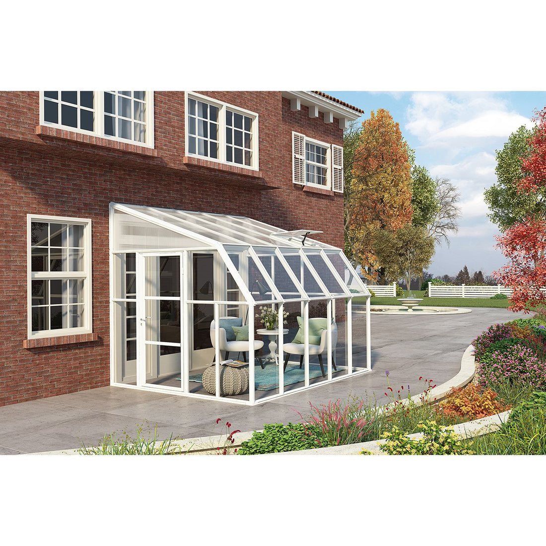 Sun Room 2 by Rion 6 and 8 foot Lean-to - World of Greenhouses - 9