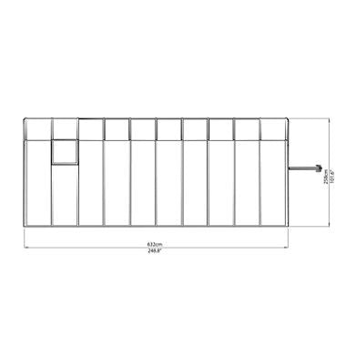 Sun Room 2 by Rion 6 and 8 foot Lean-to - World of Greenhouses - 15