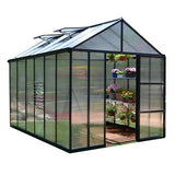 Glory Premium Hobby Grey Greenhouse 8 Feet Wide x 8-20  FeetLong - World of Greenhouses - 2