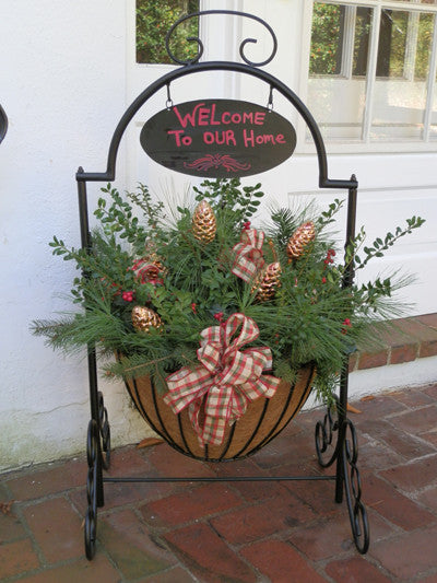 Classic Ironwork Welcome Planter - World of Greenhouses - 3