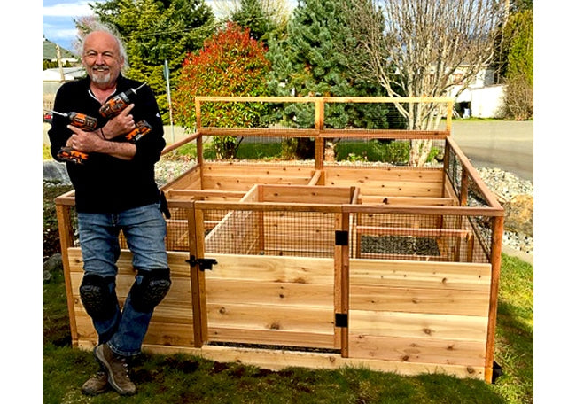 cedar raised garden bed no soil