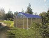 Monticello 8 Foot  4 Season Black  Greenhouse 8'-24 Length Black -Accessory Package Option- Riverstone Industries