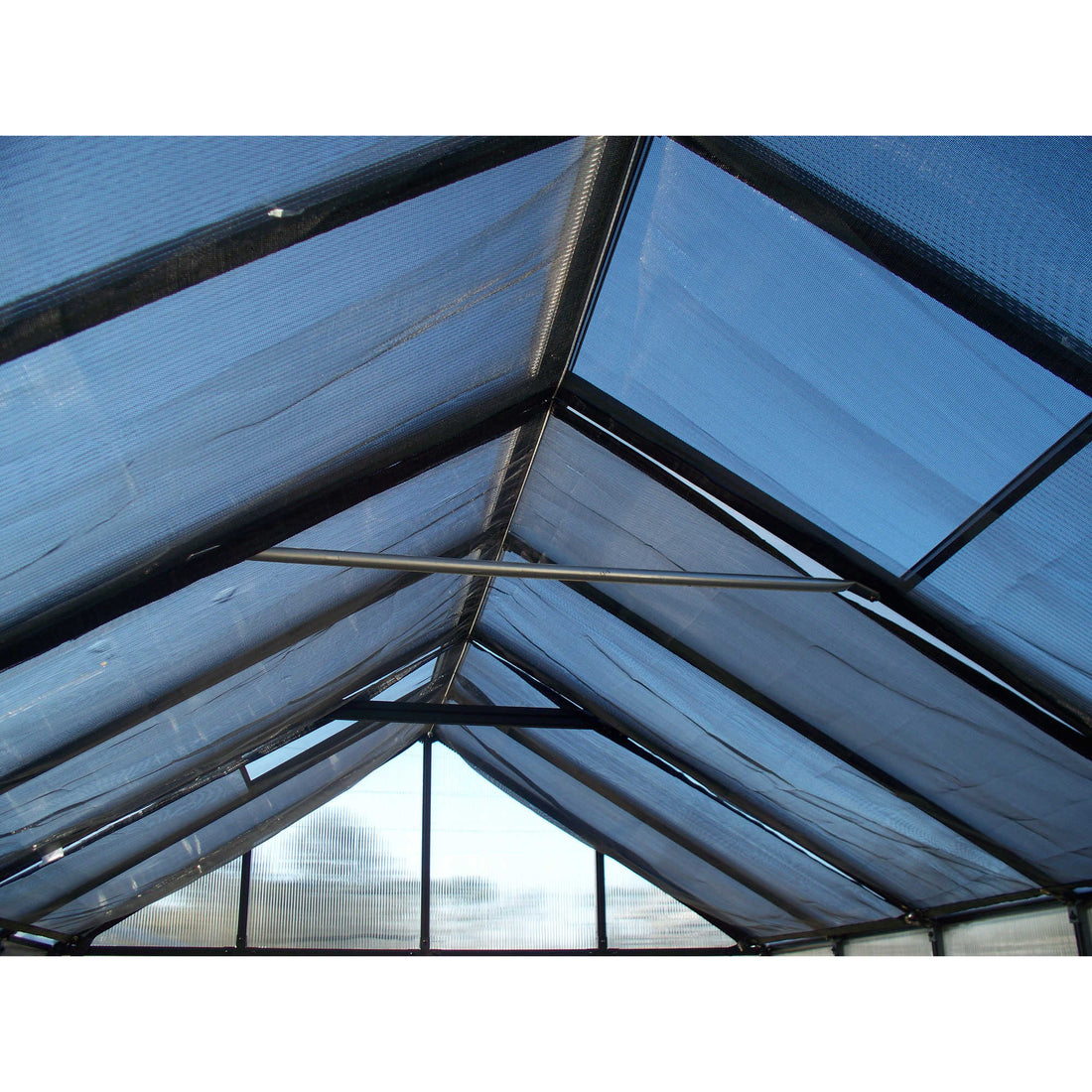 Monticello 8 Foot  4 Season Black  Greenhouse 8'-24 Length Black -Accessory Package Option- Riverstone Industries