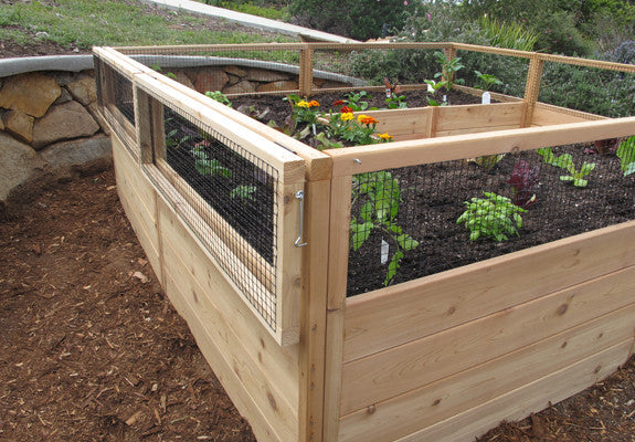outdoor living today cedar Raised Garden Bed 8'x8 side view