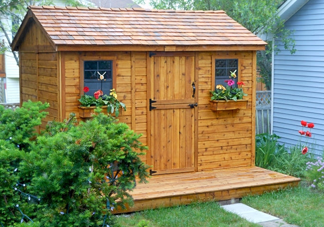 Cedar 12*8 garden shed by OLT - World of Greenhouses