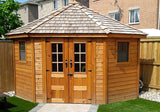 OLT 5 Sided Cedar Garden Shed/Pool House 9'x9'