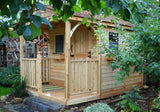 OLT  8×12 Cedar Garden Shed  with Porch and Functioning Windows