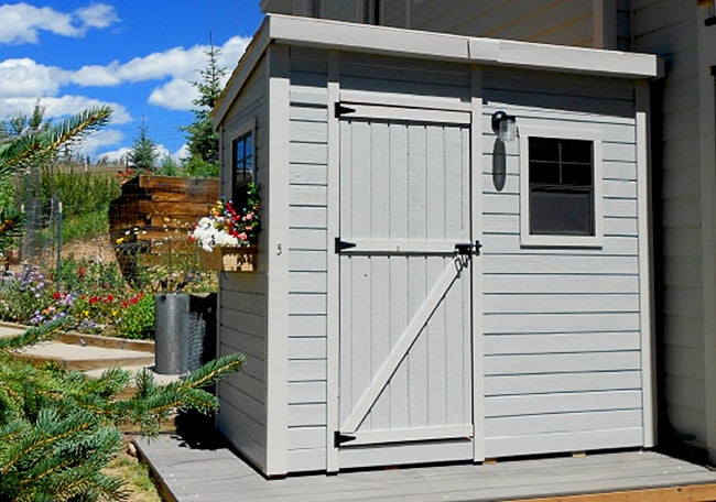 OLT 8’x4′ Cedar Shed With Screened Window and Flowerbox