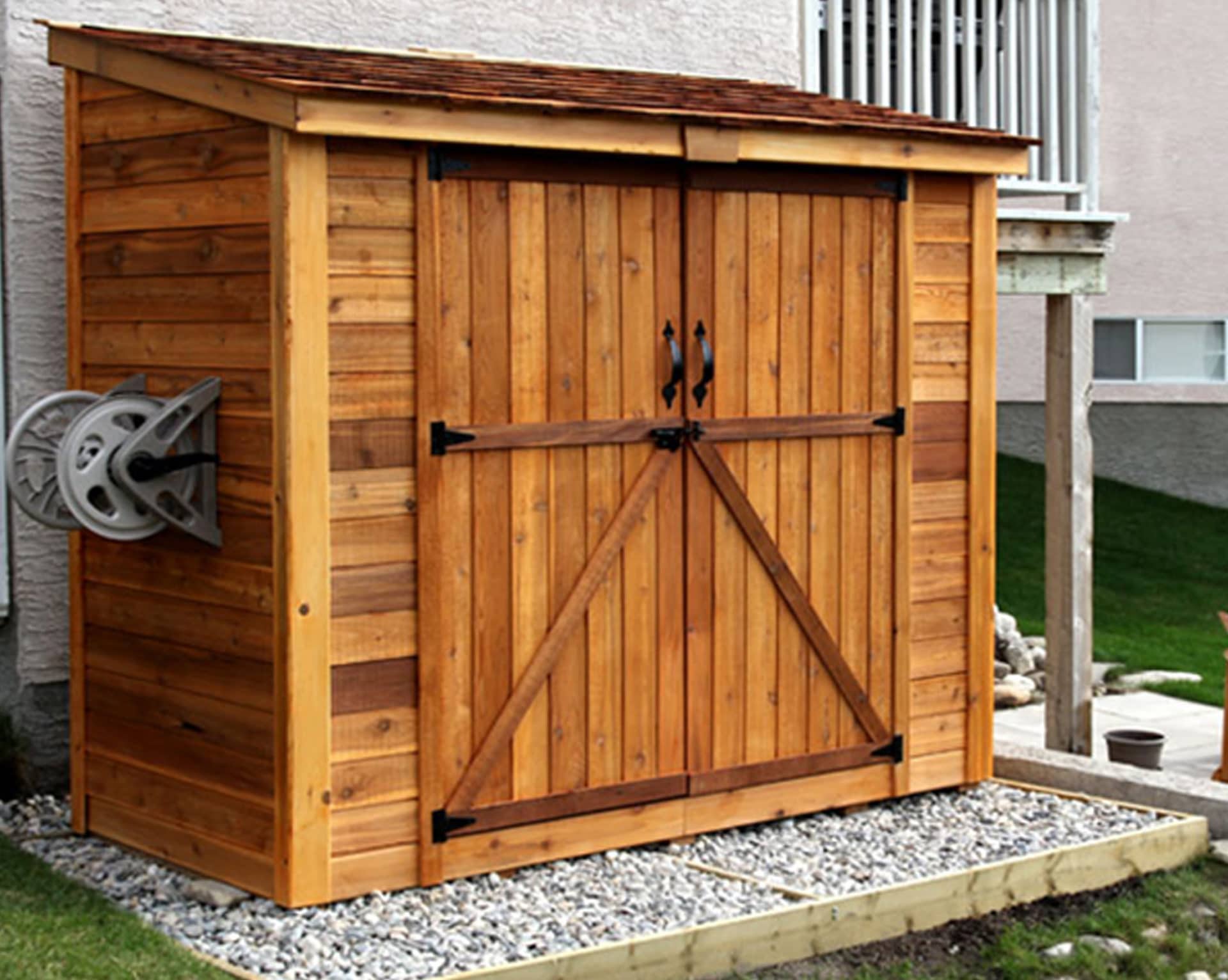 OLT 8’x4′ Double Door Cedar Shed
