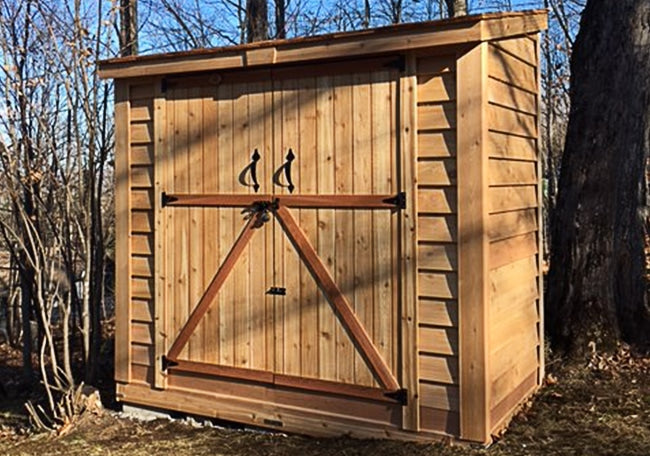 OLT 8’x4′ Double Door Cedar Shed