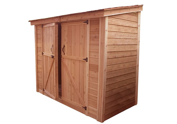 OLT 8’x4′ Double Door Cedar Shed