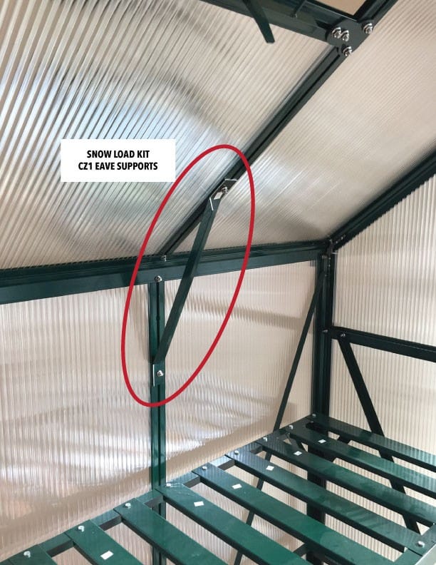 Snow Load Kit for The Grandio Element Greenhouse