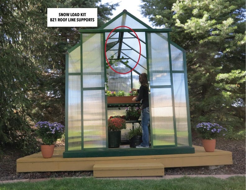 Snow Load Kit for The Grandio Element Greenhouse