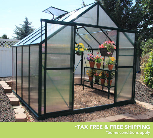 Grandio Ascent 8 Foot x 8-24 Foot Greenhouse Kit - World of Greenhouses - 1
