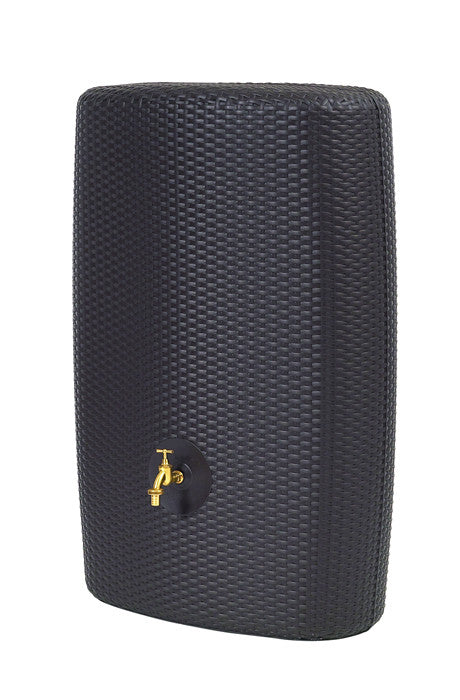 Sunda Wall Tank - Wicker Look Finish Rain Barrel Graf - World of Greenhouses